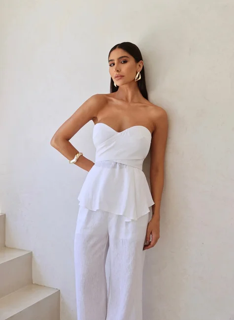 Linen-Peplum-Top-&-Wide-Leg Pants-Set-3