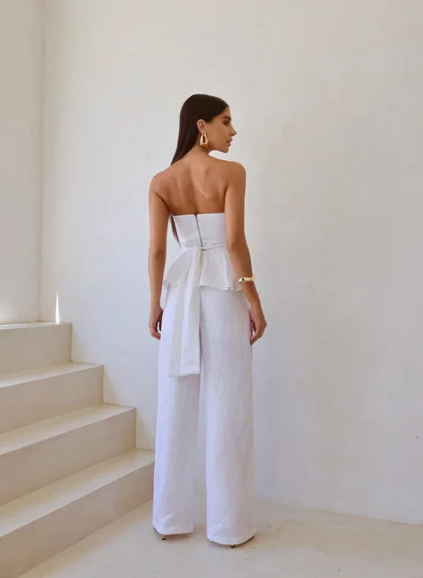 Linen-Peplum-Top-&-Wide-Leg Pants-Set-3